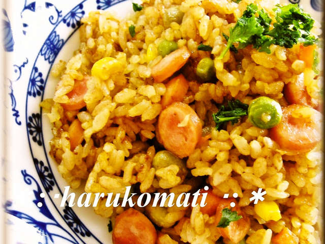 カレーピラフ☆炊飯器で超簡単♪